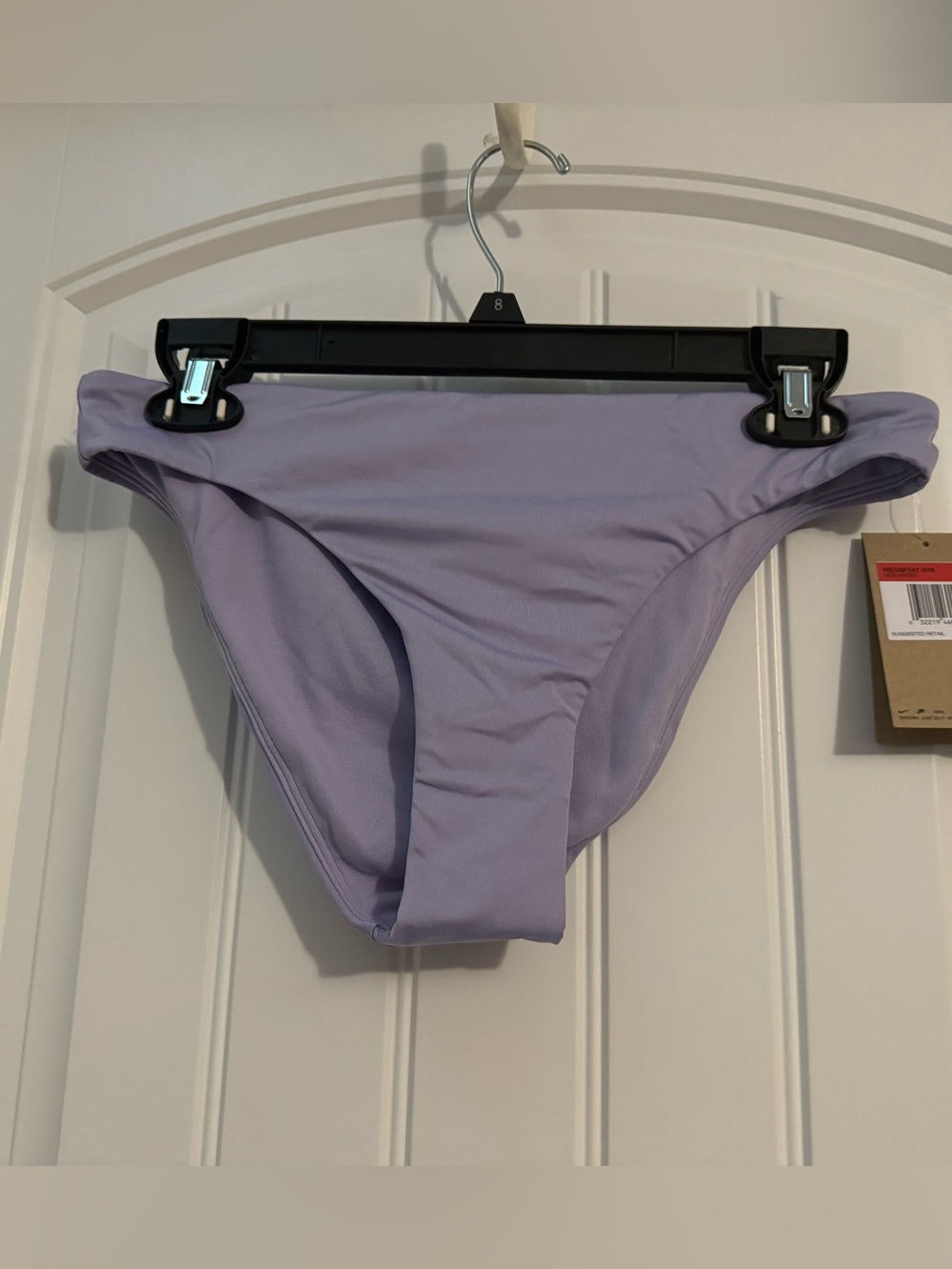 Pretty purple Nike size L swim bikini bottoms new